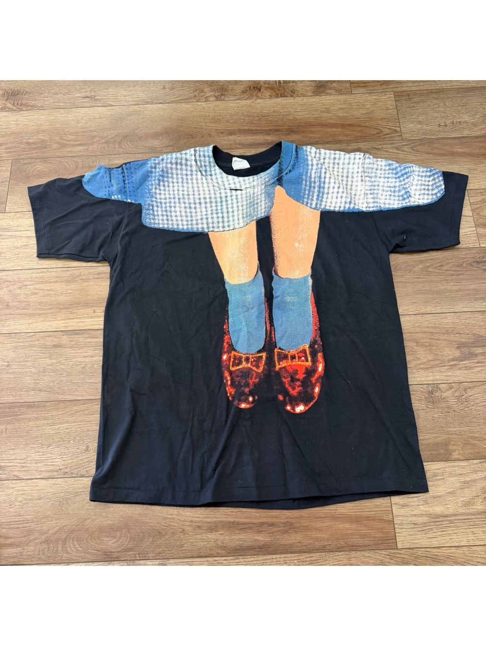 Vtg 1995 Wizard Of Oz Ruby Slippers Shirt XL Catapult Movie